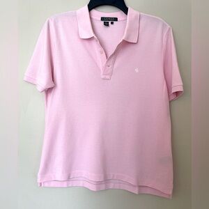 Lauren Ralph Lauren Pink Polo Shirt 100% Cotton Size Medium